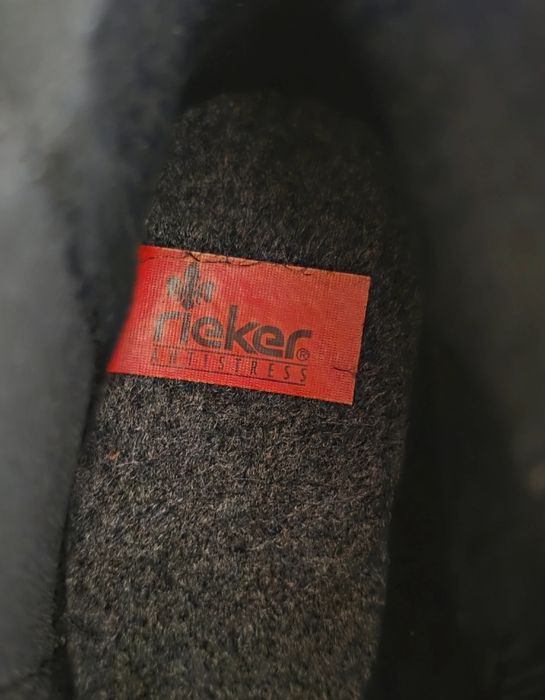 Botki Rieker obcas 40 czarne