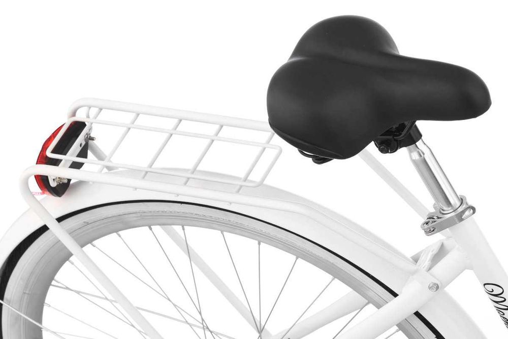 Damski Stylowy Rower miejski Moena 28 cali Biały Koszyk+lampki NOWY!