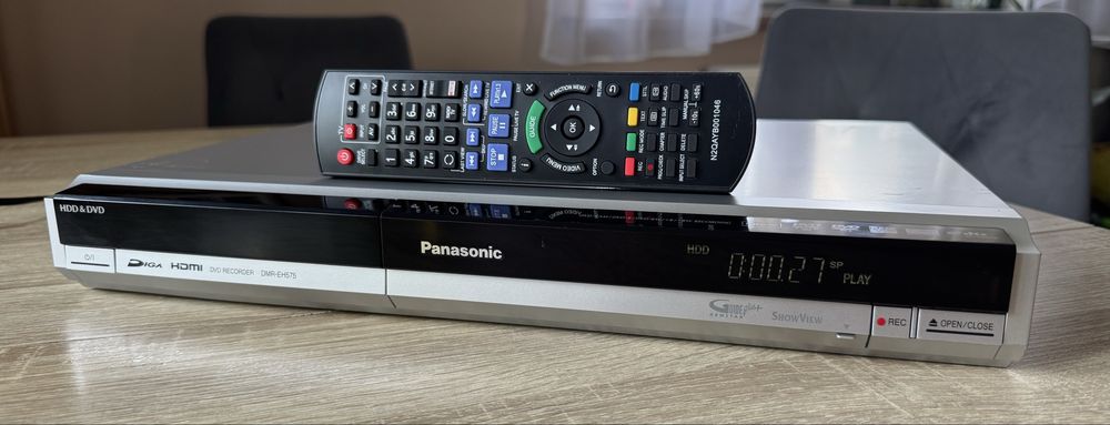 Panasonic DMR-EH575 #Nagrywarka DVD HDD #160 GB #HDMI #DV-in #Pilot