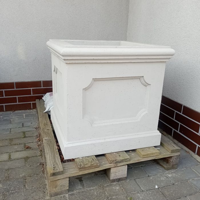 Donica ogrodowa dekoracyjna Hamptons betonowa duża XXL