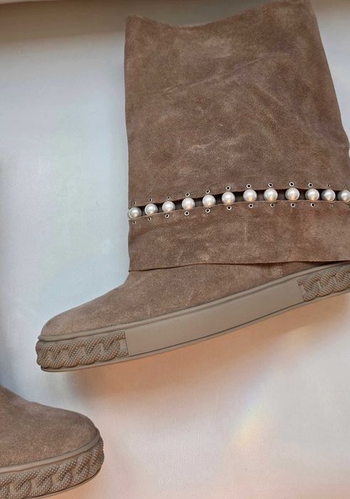 CASADEI kozaki botki koturna roz 41