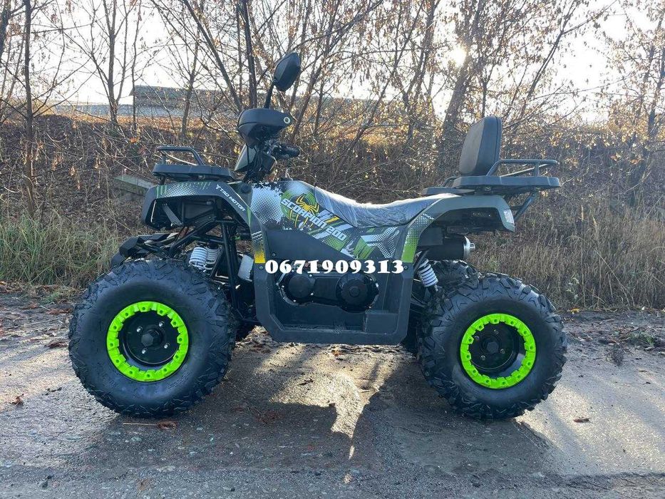 Квадроцикл Коман Comman Scorpion 200cc Навантаження 300кг Двомісний Кредитуємо Доставка додому в зібраному стані Безкоштовно