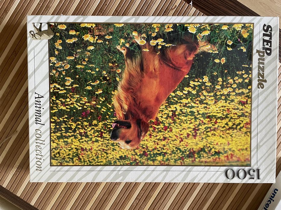 Пазли дитячі ( собака , будиночки )