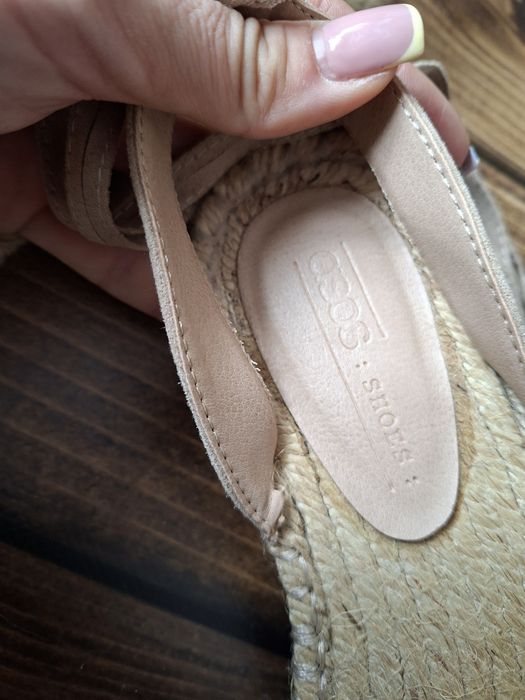 Sandały espadryle z wiązaniem boho lato - 39