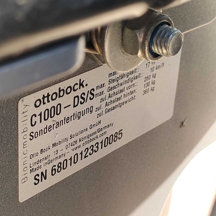 Wózek inwalidzki elektryczny Ottobock C1000 DS 10 km/h nowe aku 80Ah