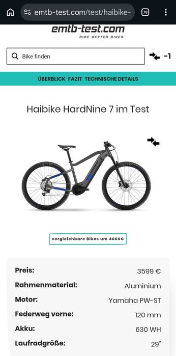 Yamaha‼️ Haibike Електровелосипед  HardNine 7