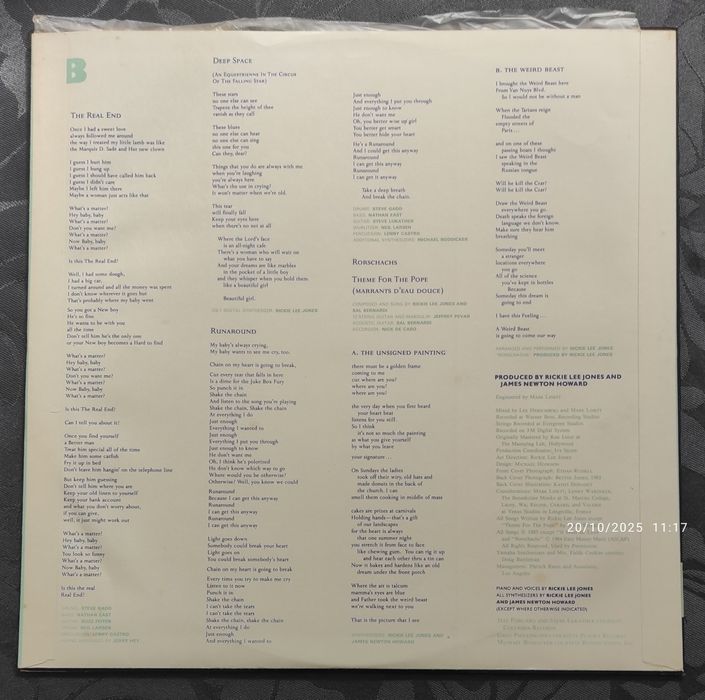 Rickie Lee Jones - The Magazine LP