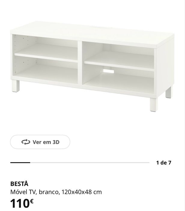 Móvel TV Besta IKEA 120cm