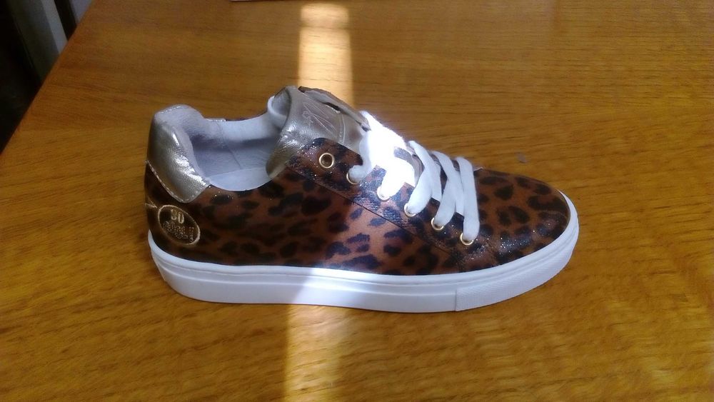 Nº31 Mini Minelli Sapatilha de Criança Padrão Leopardo