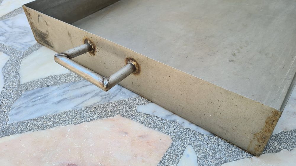 Banheira inox para pombas/aves (2mm espessura)