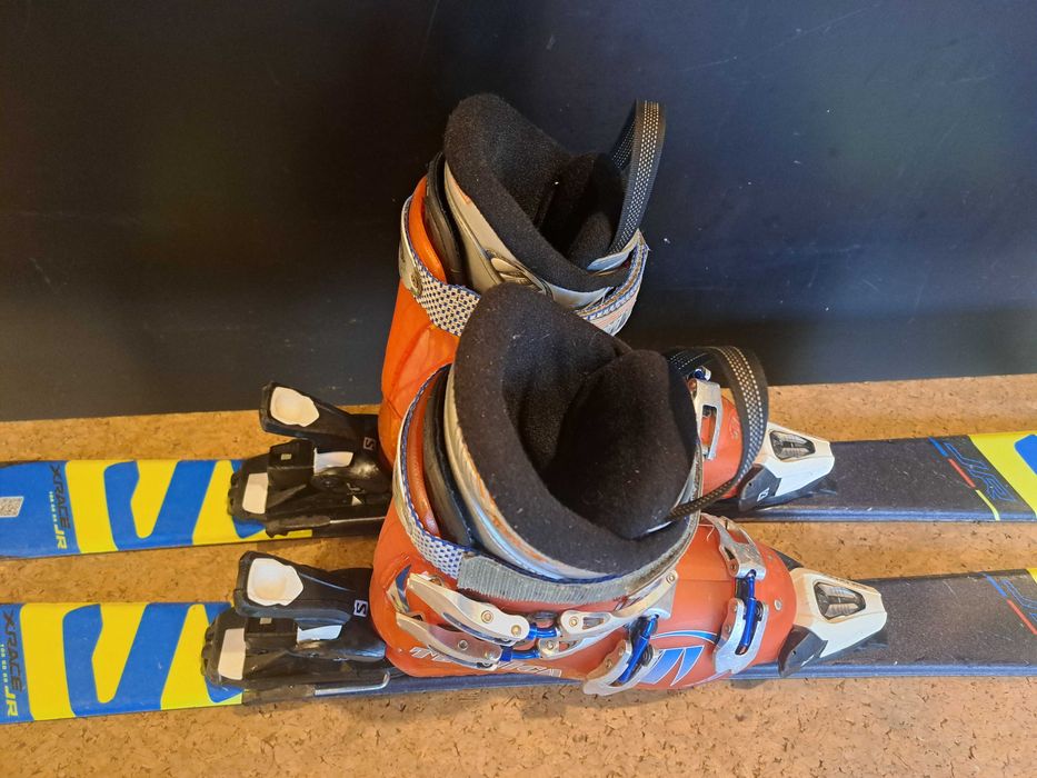 komplet narty Salomon X Race JR 120 cm + buty Tecnica 37 -38