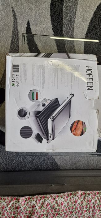 Grill elektryczny Hoffen 2000W (Model EG-0304) z pudełkiem