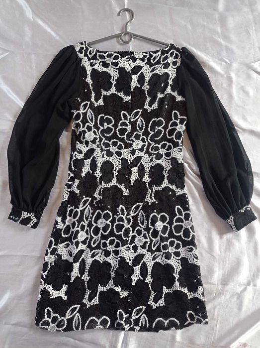 USCO Sukienka wieczorowa cekiny połysk Andrzejki Sylwester 38