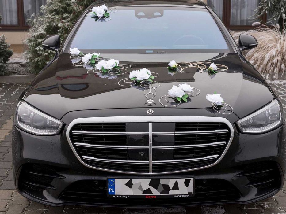 ROBI WRAŻENIE !!! dekoracja na samochód do ślubu ozdoba na auto 353