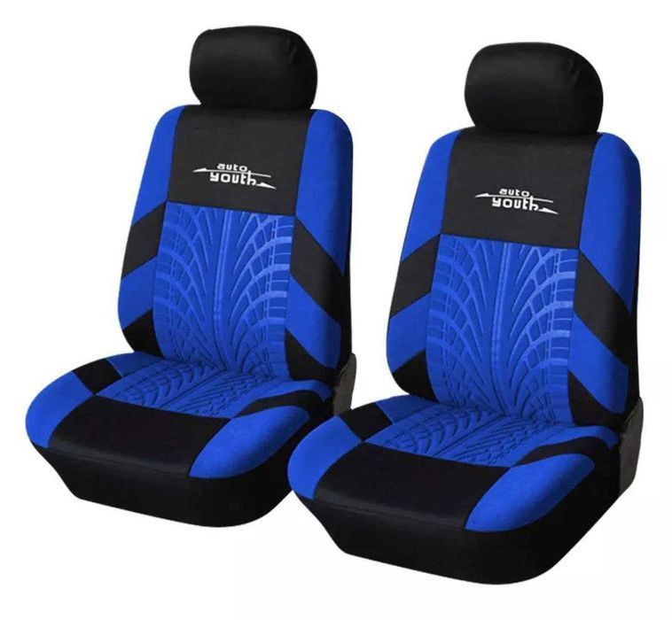 Универсальные авточехлы для вашего автомобиля Синий с черным
