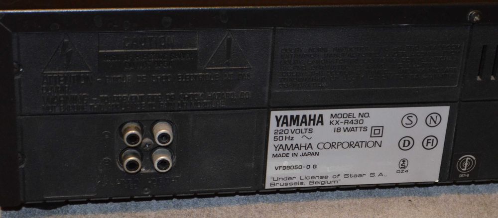 Yamaha KX-R 430 RS Magnetofon kasetowy z Reversem Dolby B  C  Japoński
