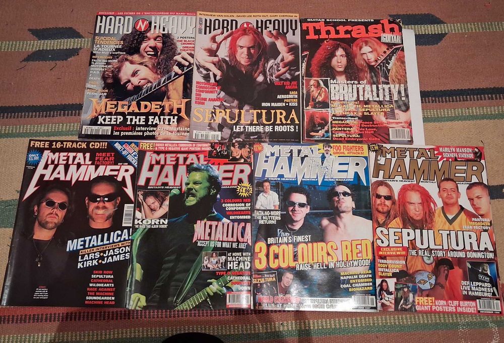 Revistas Hard Rock/Metal Hammer anos 90/00
