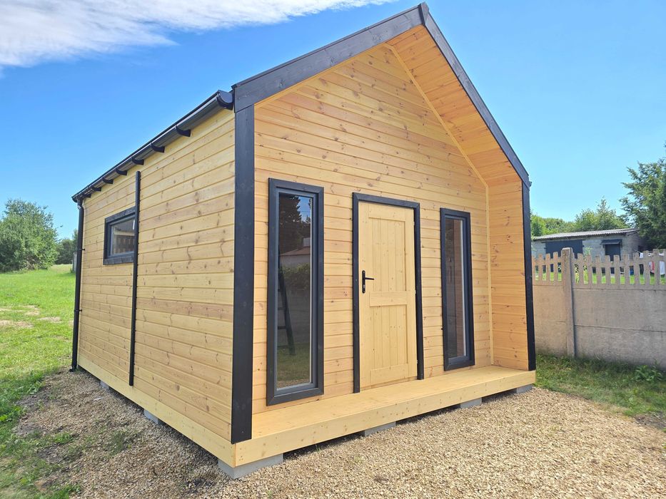 Domek drewniany typu STODOŁA 20m² – komfort, design i szybki montaż!