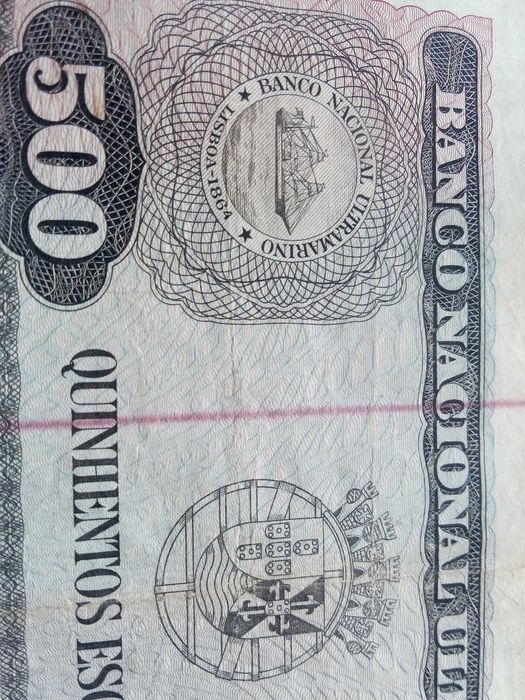 NOTA 500$00 1963 TIMOR rara e muito bem conservada