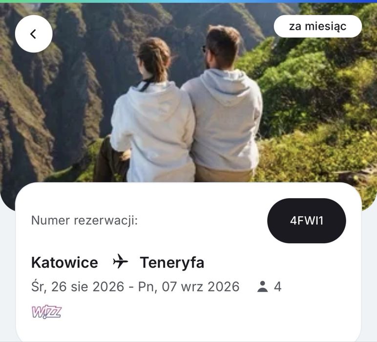 Bilety lotnicze, Pyrzowice-Teneryfa Południowa