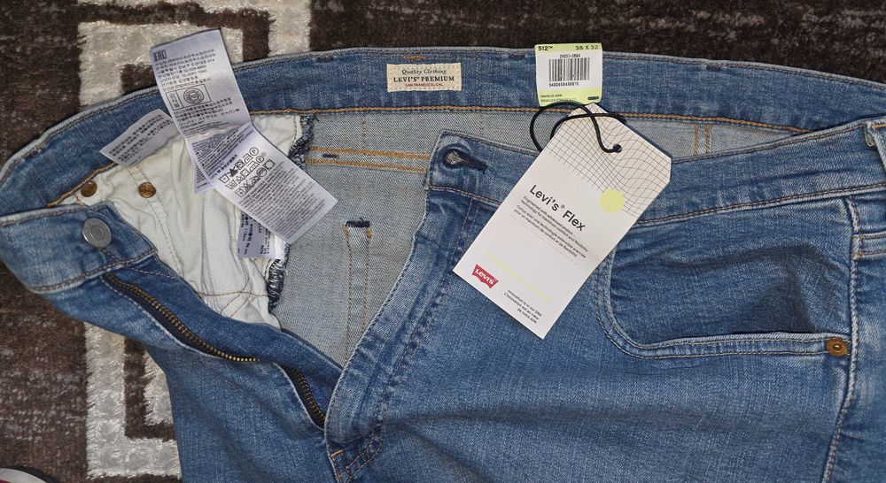 Spodnie jeansowe Levi Stauss Co model 512 Slim Taper, nowe.