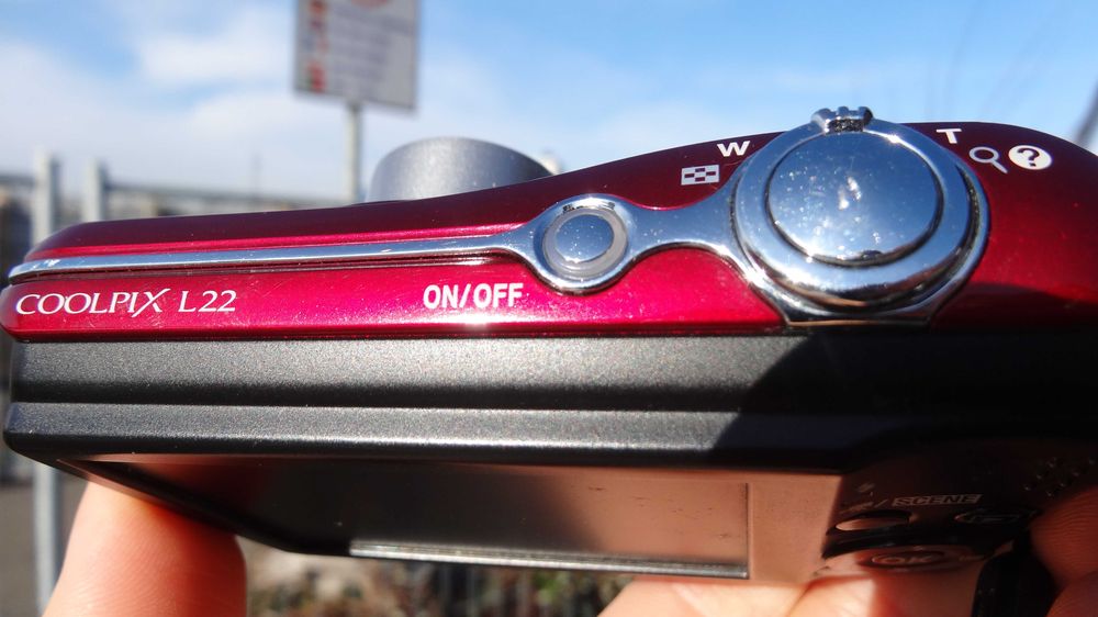 Nikon Coolpix L22 12 MP Bordowy Bardzo dobry stan Marki • OLX.pl