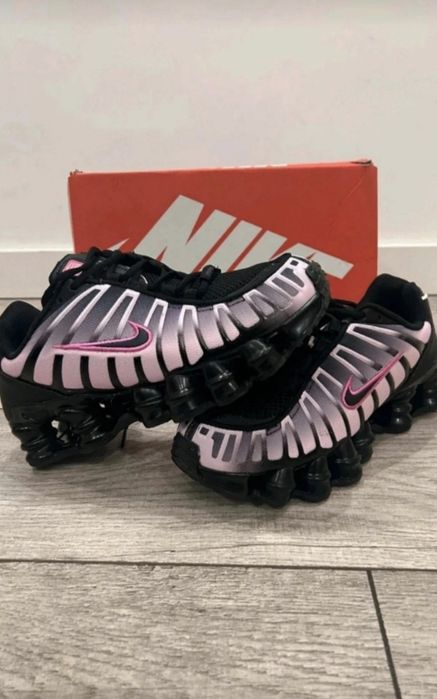 Nowe nike shox TL black pink 39