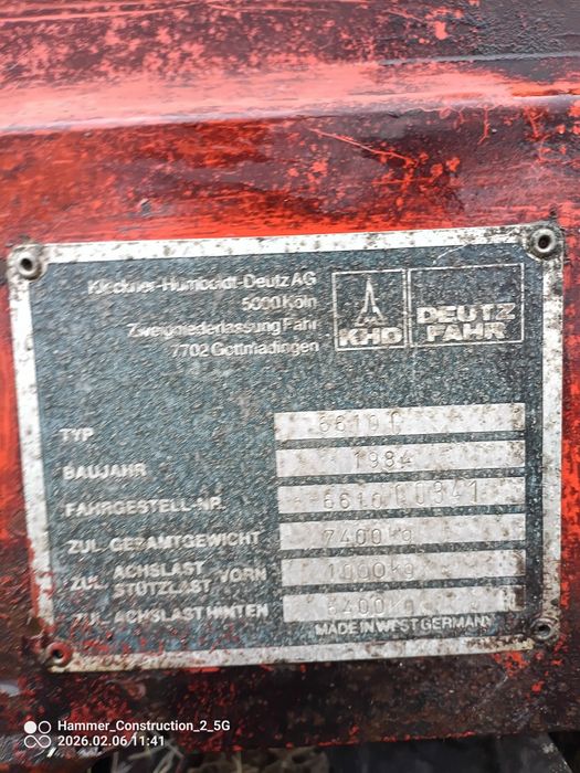 Przyczepa samozbierająca Deutz-Fahr  F-550