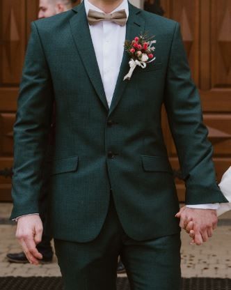 Garnitur Giacomo Coni - butelkowa zieleń