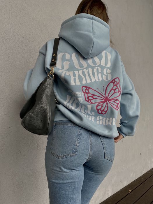 ciepla bluza na zime oversize unisex