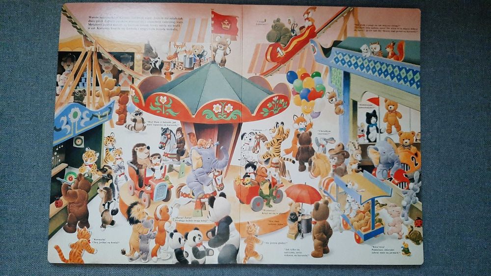 Noc, kiedy ożyły zabawki il. Tony Wolf duży format tekturowe strony