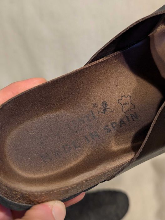 Klapki skórzane męskie