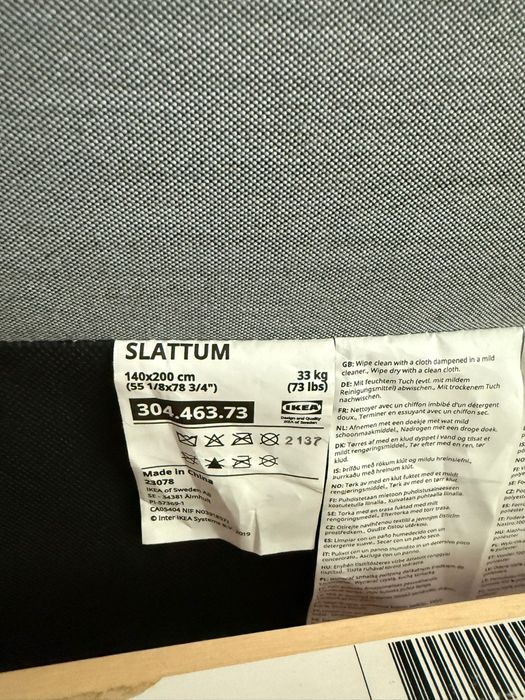 Cama Casal SLATTUM IKEA (colchão não incluído)