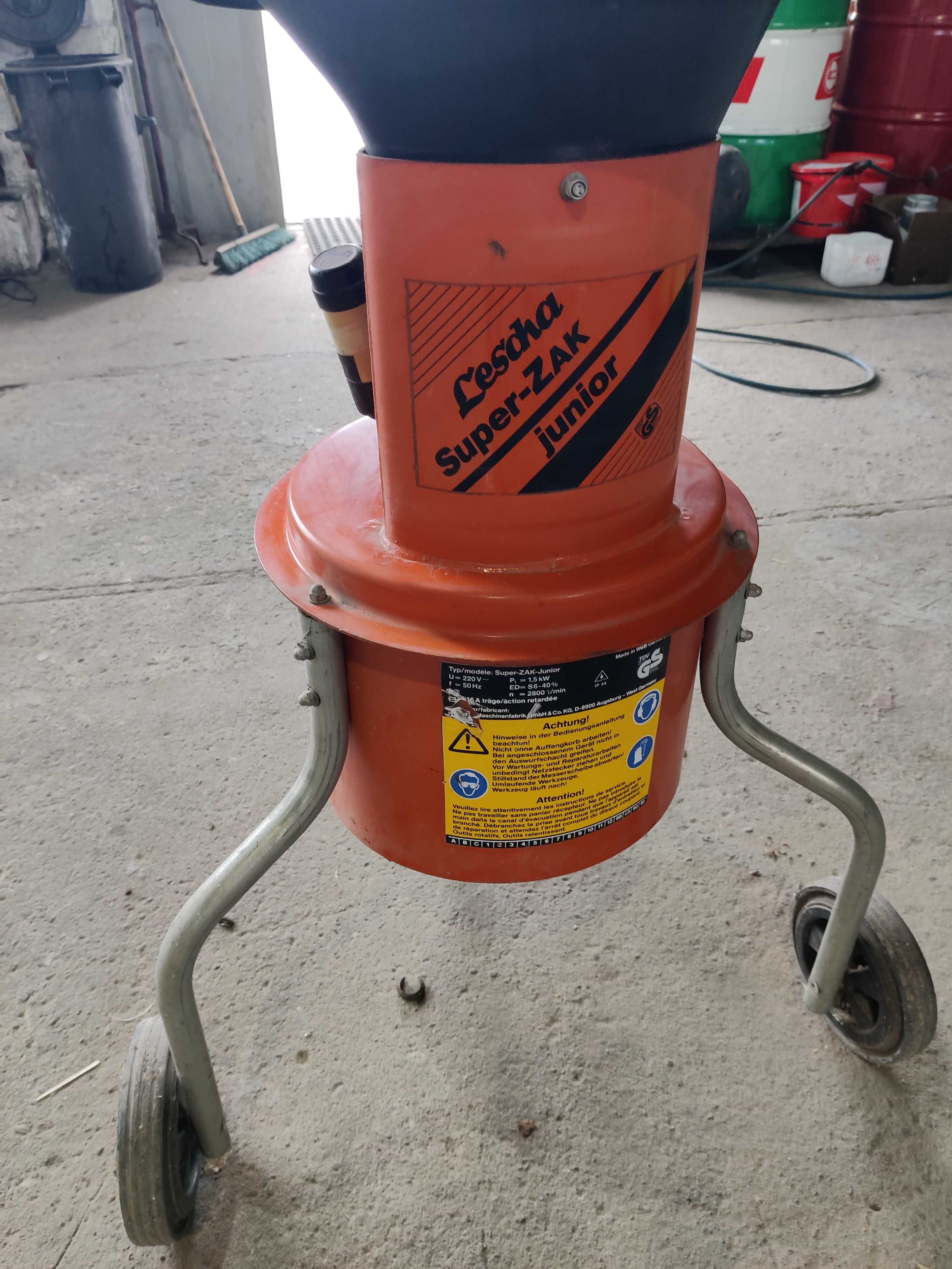 Rozdrabniarka do liści LESCHA SuperZak junior 1500 W Kampinos • OLX.pl