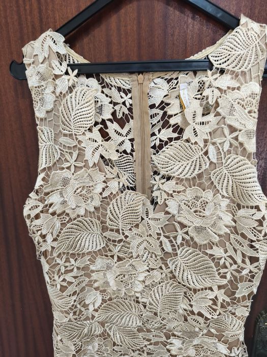 Vestido Sahoco champanhe S