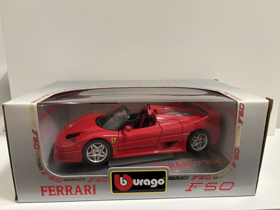 Model Ferrari F50 1:18 BBurago Burago (maisto welly)