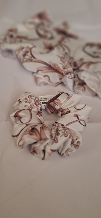 Nowość gumki scrunchies jedwab