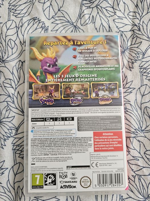 Spyro Reignited Trilogy Game for Nintendo Switch (3 Games)64738216194946121