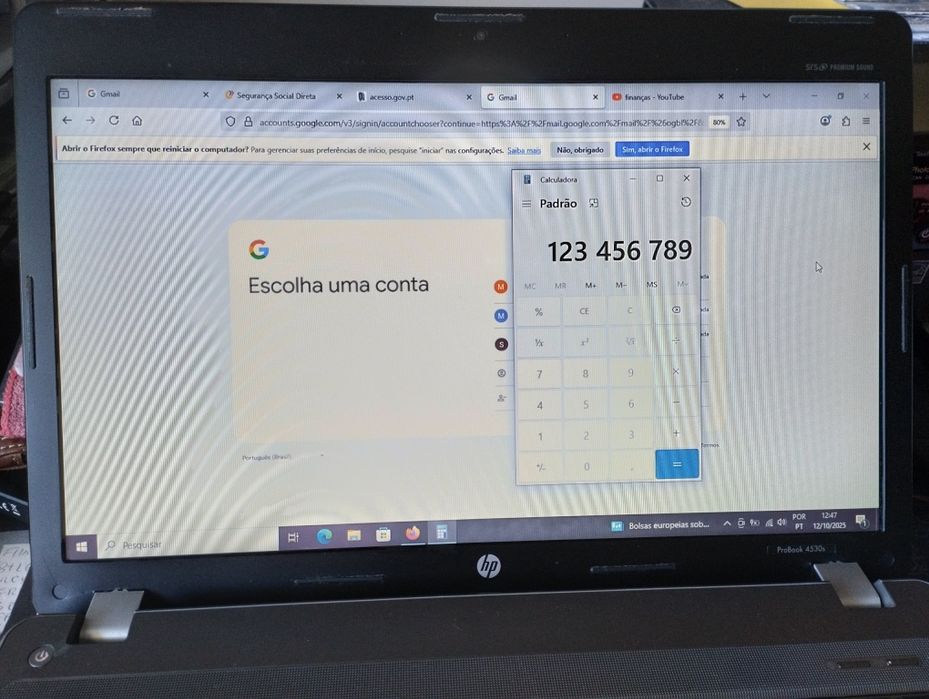 Notebook Hp Probook  4530s como novo