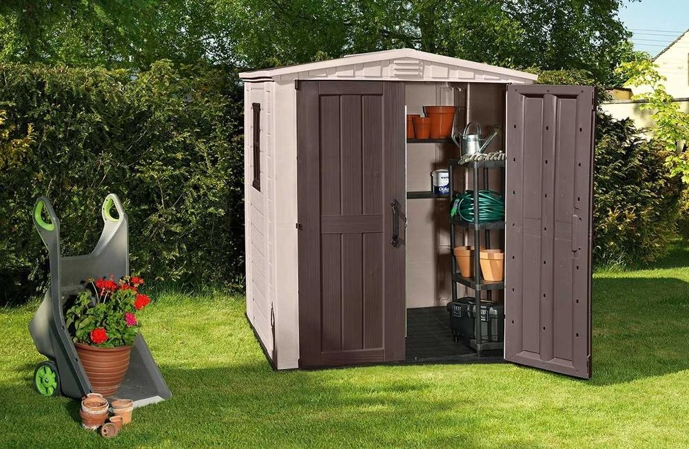 Садовий будинок міні будиночок дачний гараж пластиковий KETER битовка