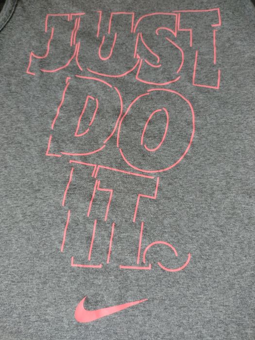 Nike t-shirt sportowy szary S damski - just do it.