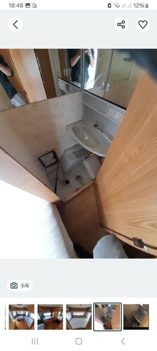 Domek letniskowy przyczepa kempingowa  prysznic
