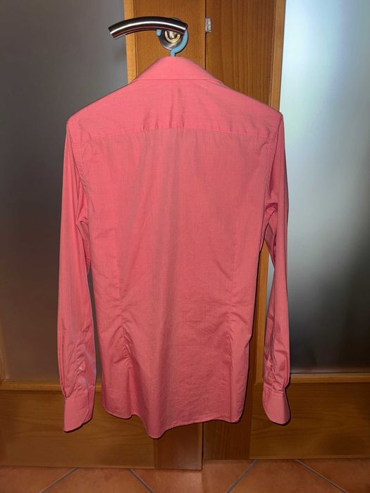 Camisa Suits Rosa Slim Fit (S)