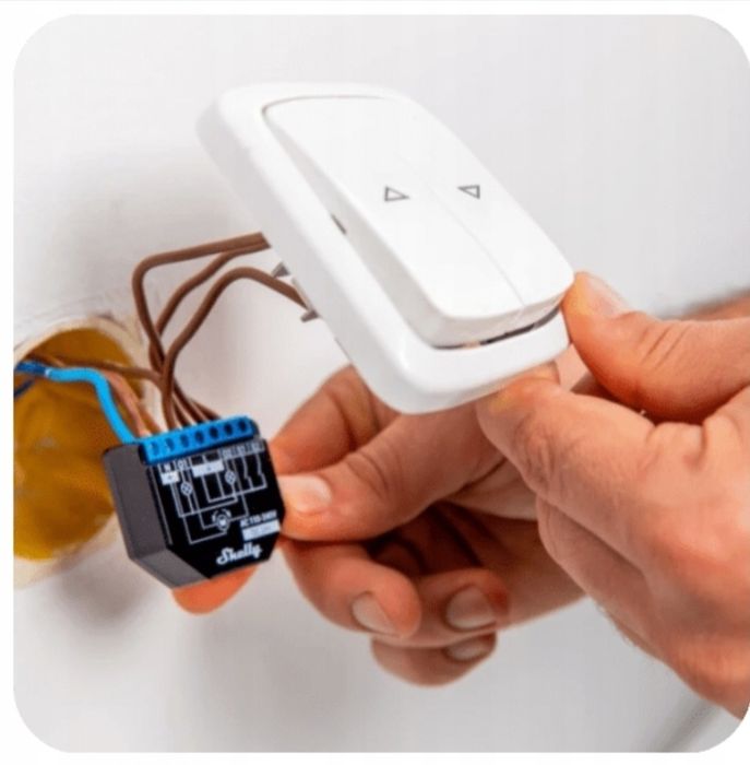 Shelly Plus 2PM Sterownik WiFi 2-kanałowy 2CH do Rolety, Światła WiFi