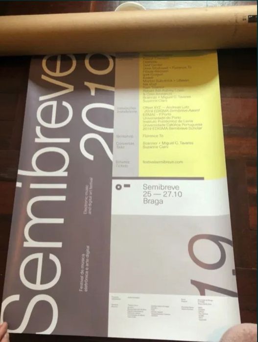 Conjunto de Posters do Festival SEMIBREVE (2019–2025)