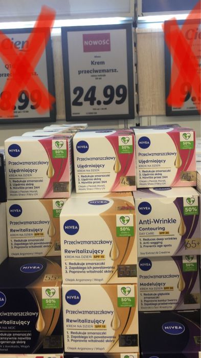 Kremy Nivea 55+ dzien i noc 4op,wspaniałe na prezent.Szybka wysyłka!