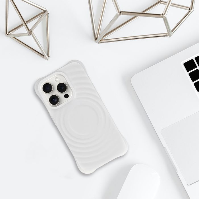 Tel Protect Wave Magsafe Case do Iphone 15 Pro biały
