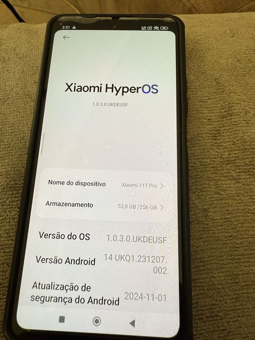 Xiaomi 11t pro 8 ram 256 de espaco 5g