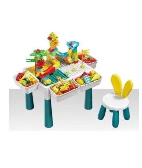 Игровой столик - трансформер со стульчиком + конструктор MC brick MC816