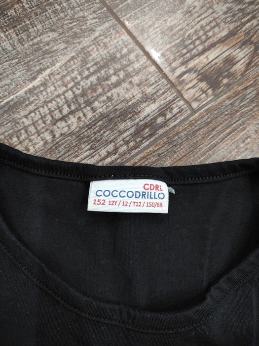 Czarna bluzka t-shirt 152 cekiny